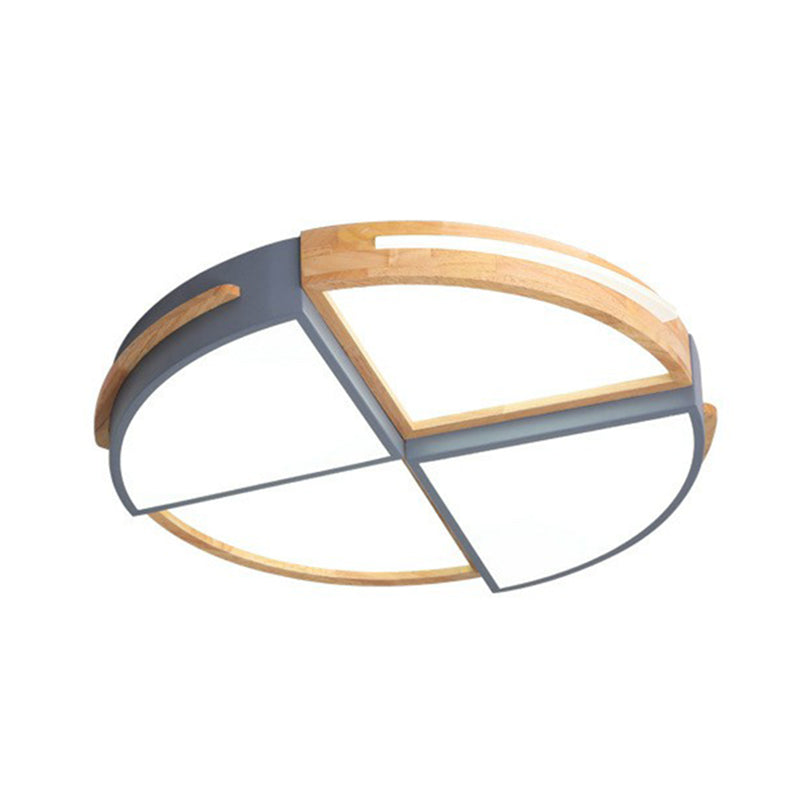 Acrilico Splicing Round Flush Light Macaron LED Flush Soffitto Light Fixture per Bedroom