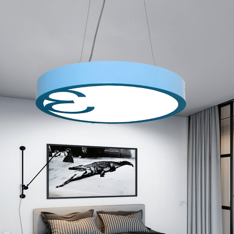Luminaire lustre de salon LED avec une teinte rond en acrylique style modernisme