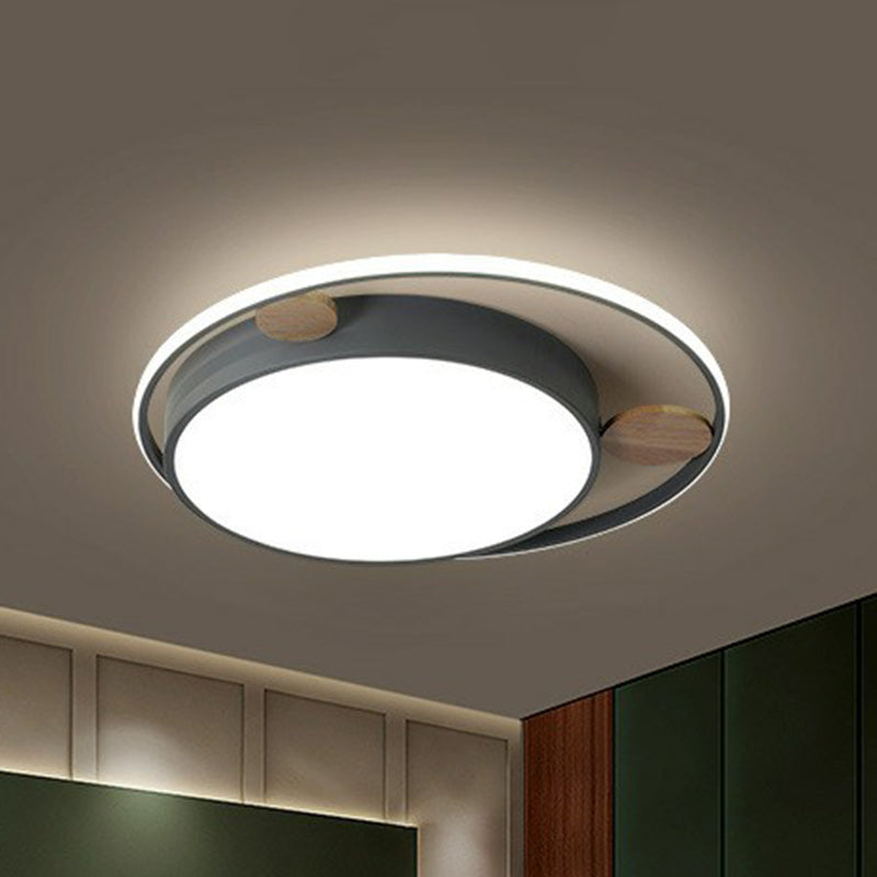 Acryl ronde LED-inbouw minimalistische inbouwplafondlamp voor kinderslaapkamer