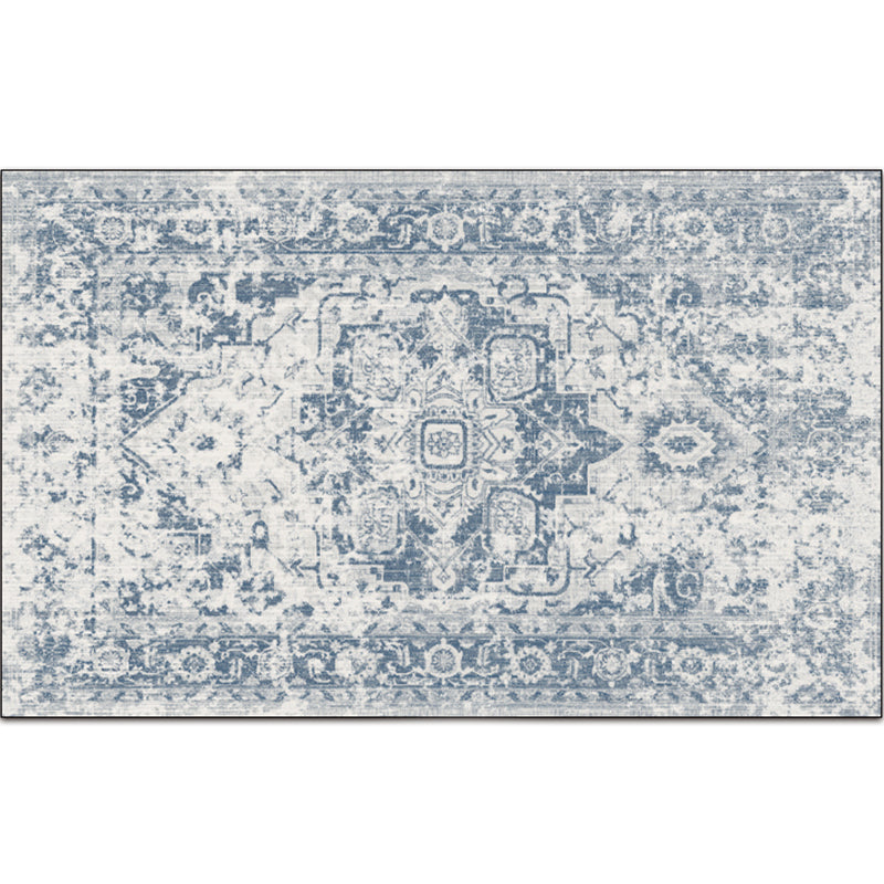 Vintage-Digitaldruck-geometrischer Teppich, mehrfarbiger Boho-Chic-Teppich, Synthetik, schmutzabweisend, rutschfest, haustierfreundlicher Teppich für Zuhause