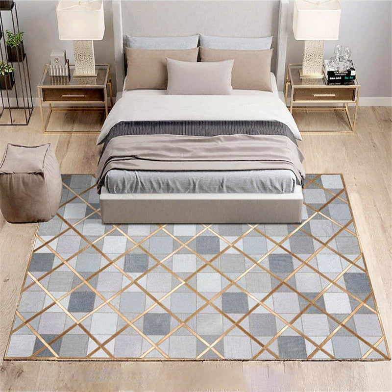 Klassiker Multicolor Boho Teppich Polyester Geometrisches Muster Teppich Anti-Rutschmaschine Waschbarer Färbung widerstandsfähiger Teppich für Wohnkultur