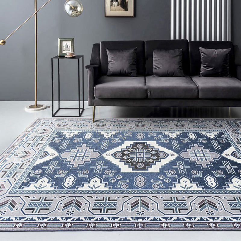 Nostalgie Multikolor gemustert Teppich Polyester Böhmen Teppich Anti-Rutsch-Rückenflecken widerstandsfähiger waschbarer Teppich für Wohnkultur