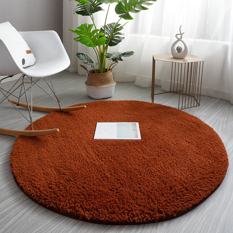 Tapis nature relaxant un tapis de tapis en fausse en laine multicolore tapis sans glissement lavable pour chambre à coucher