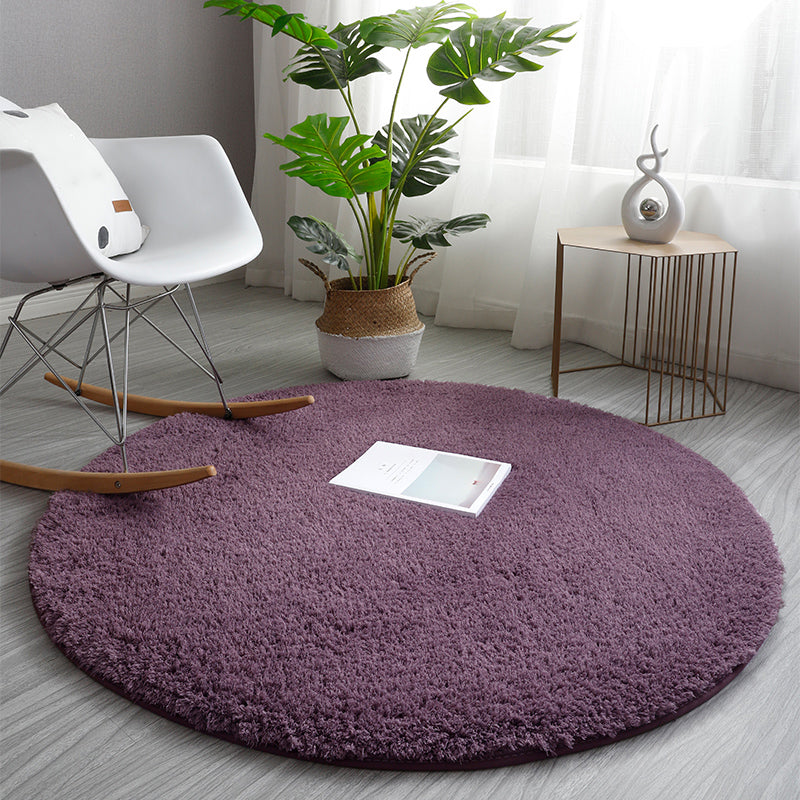Tapis nature relaxant un tapis de tapis en fausse en laine multicolore tapis sans glissement lavable pour chambre à coucher
