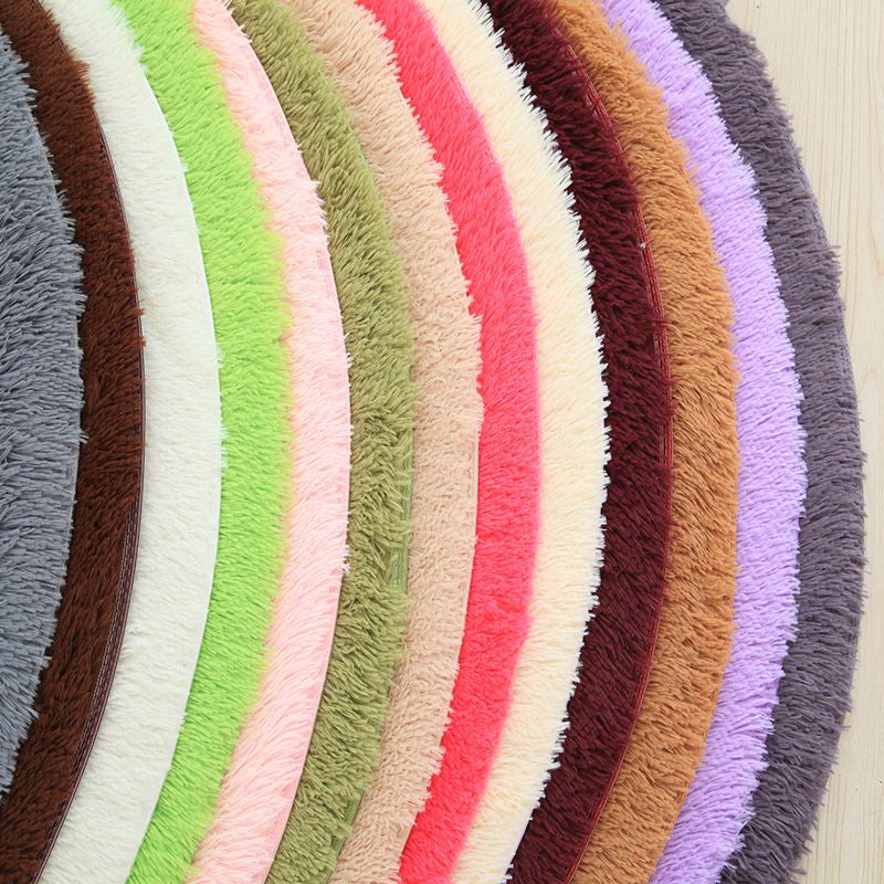 Natural Simple Rug Multi-Color Plain Rug Easy Care Machine Wash Area Carpet for Bedroom