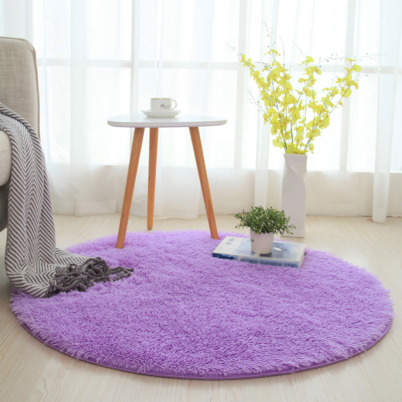 Natural Simple Rug Multi-Color Plain Rug Easy Care Machine Wash Area Carpet for Bedroom