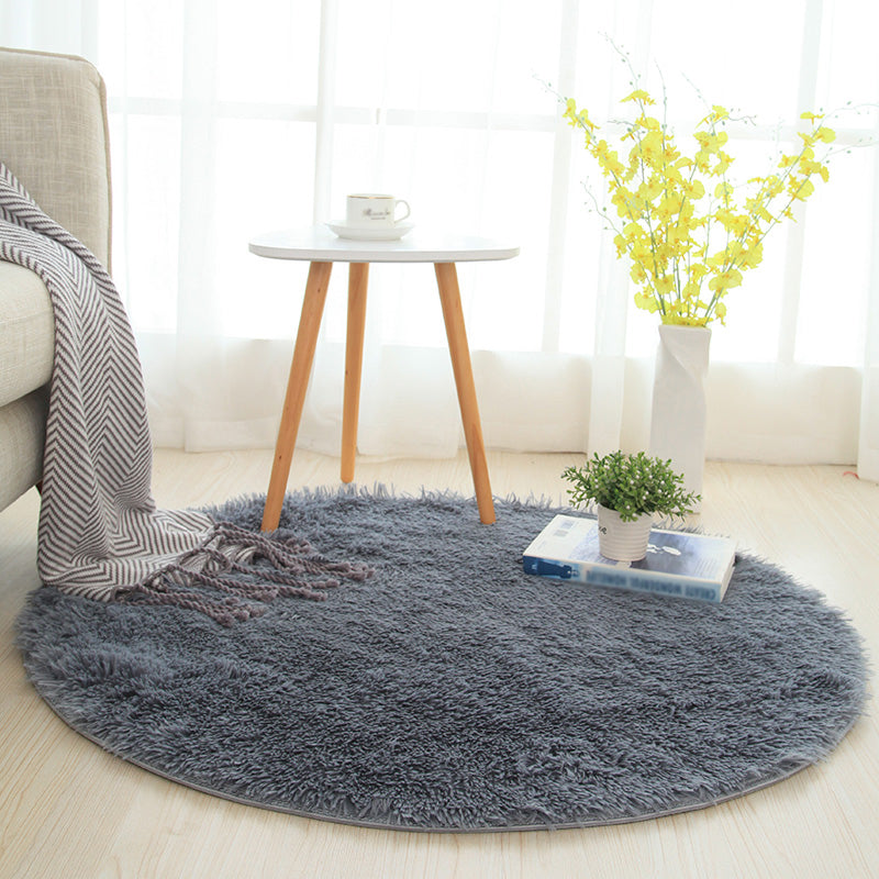 Natural Simple Rug Multi-Color Plain Rug Easy Care Machine Wash Area Carpet for Bedroom