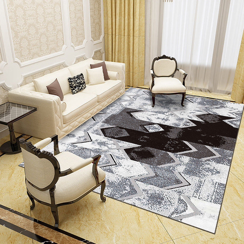 Gorgeous Multi Colored Modern Rug Polyester Flower Blossom Rug Pet Friendly Anti-Slip Stain Resistant Carpet for Home