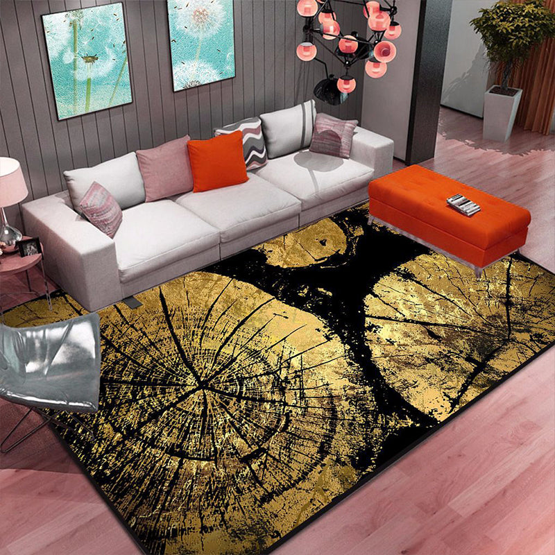 Multi Color Home Rug Contemporary Floral Rug Synthetics Stain Resistant Non-Slip Backing Washable Area Carpet