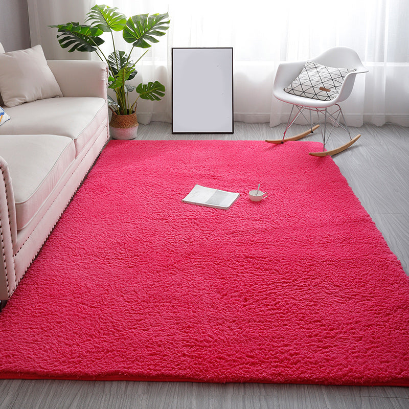 Zachte gewone vloerkleed Multi-gekleurde Noordse stijl Tapijt Faux Wol Wasbaar Pet Friendly Non-Slip Tapje voor Kamer