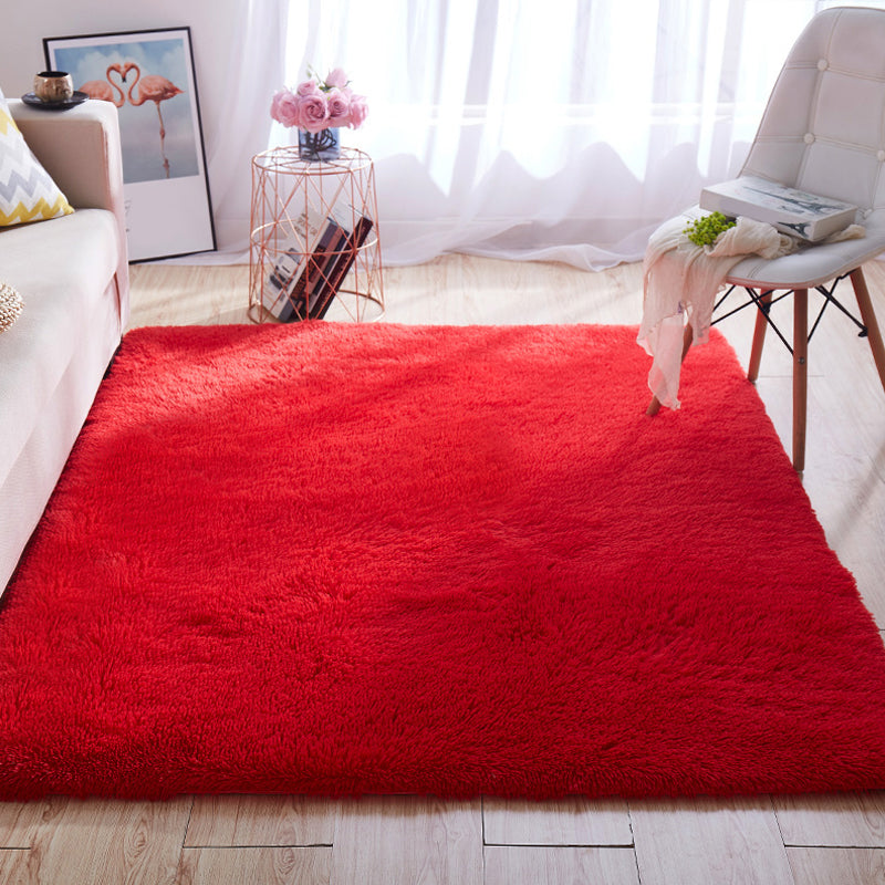 Multi-Farben-Heim-Teppich Nordic Platten Teppich Flauschiger maschinenwaschbarer Fleckenresistent Anti-Rutsch-Rückenteppich mit geflochten