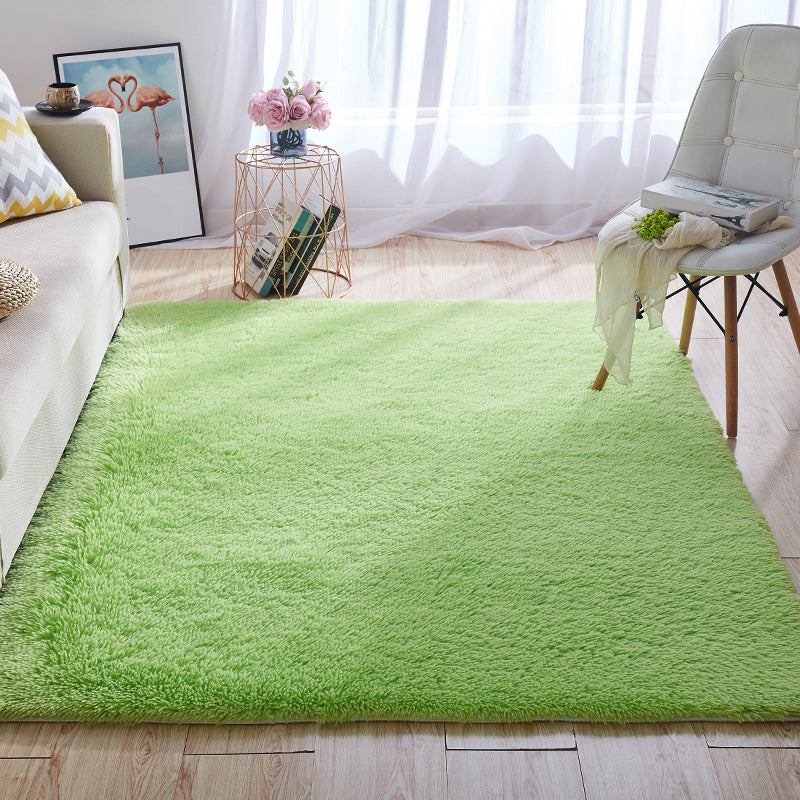 Multi-Farben-Heim-Teppich Nordic Platten Teppich Flauschiger maschinenwaschbarer Fleckenresistent Anti-Rutsch-Rückenteppich mit geflochten