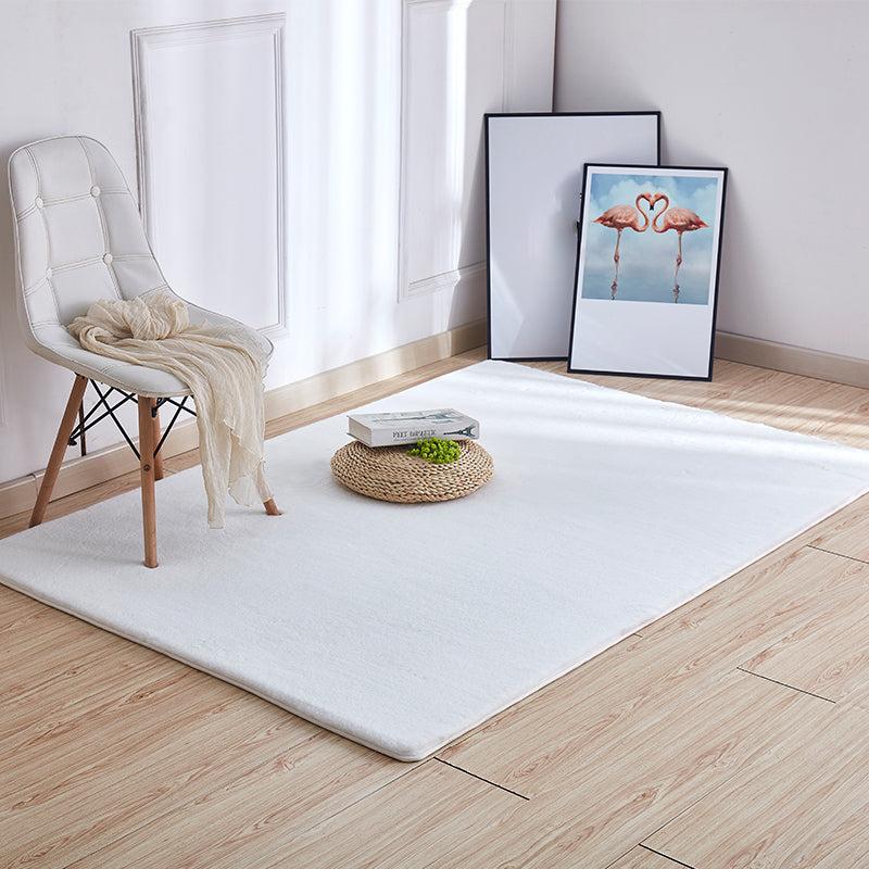 Multi-Color Plain Rug Plüsch Nordisch Teppich waschbar