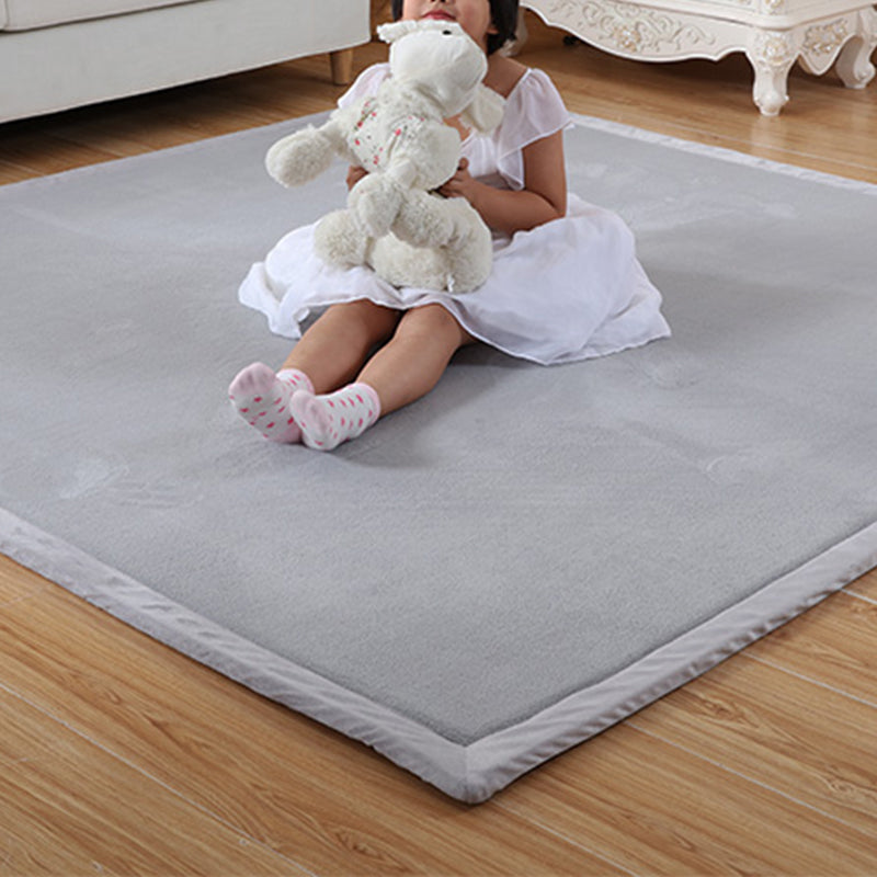Pushiony minimalistischer Teppich Multi-Farb-Rugmaschinenmaschine waschbarer Tierfreundlicher Nicht-Schlupf-Teppich für Babykriechen