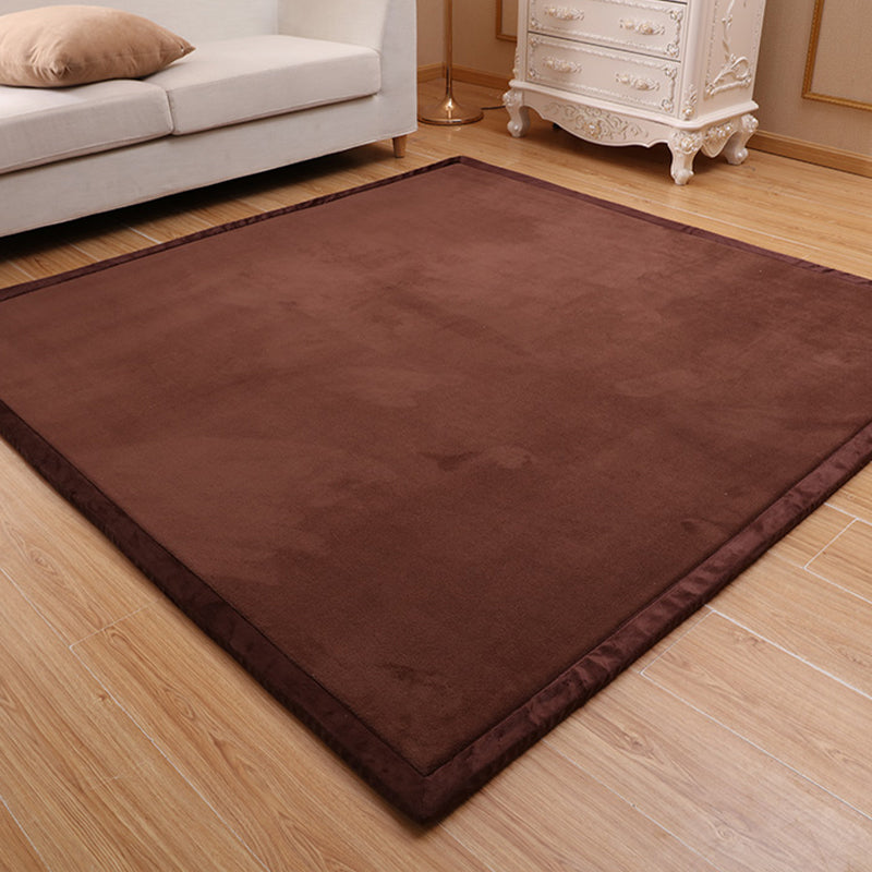 Pushiony minimalistischer Teppich Multi-Farb-Rugmaschinenmaschine waschbarer Tierfreundlicher Nicht-Schlupf-Teppich für Babykriechen