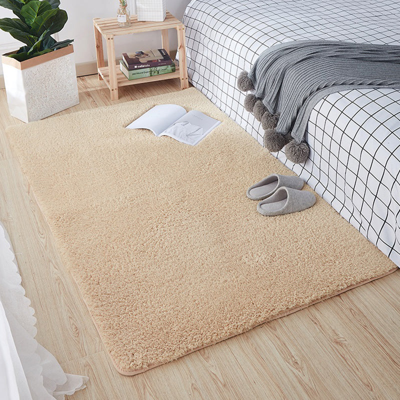 Bequemer nordischer Teppich Mehrfachfarbener schlichtem Teppich waschbarer Haustierfreundlicher Anti-Schlupf-Rückenteppich für Schlafzimmer