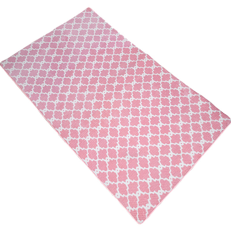 Moderne Nachtt Teppich Multi-Farben Quatrefoil Druck Teppich Polyester Nicht-Schlupf-Rückenwaschabierfreundlicher Bereich Teppich