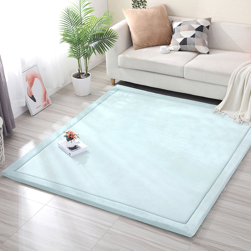 Mehrfachfarbener Wohnzimmer Teppich minimalistischer Ebenen-Teppich Polypropylen nicht rutscher Haustier-freundlicher Teppich mit Rand