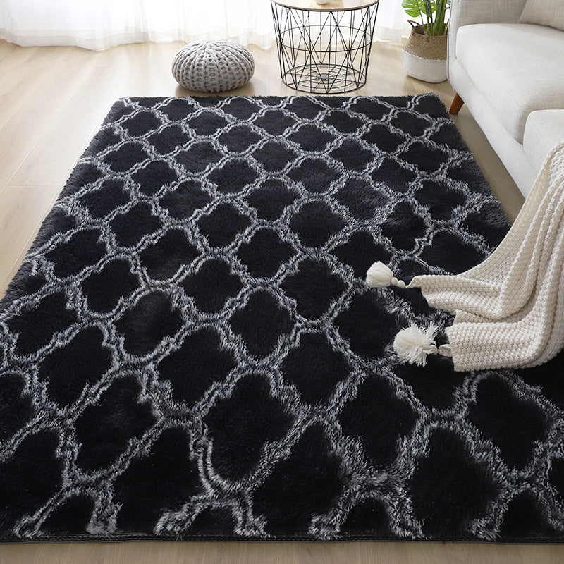 Einfacher Gitterteppich Multi-Farbe Moderne Teppichsynthetik Nicht-Schlupf-Backing Easy Care Teppich für Wohnzimmer