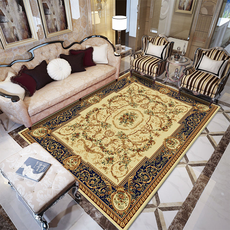 Nice Multi Colored Jacquard Rug Polypropylene Traditional Carpet Stain Resistant Washable Non-Slip Backing Rug for Room