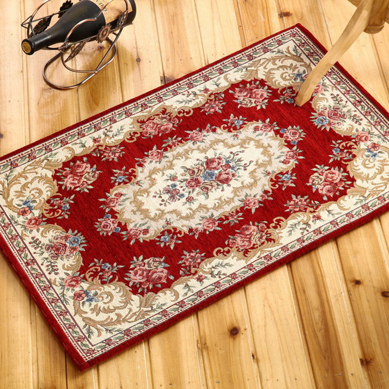 Classy Victoria Area Rug Multi-Color Flower Rug Pet Friendly Washable Anti-Slip Backing Carpet for Door