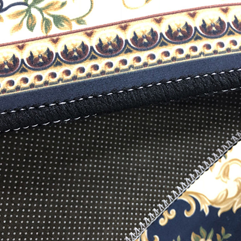 Elegant meerkleurig bloementapijt Traditioneel polyester tapijt Antislip achterkant Diervriendelijk wasbaar tapijt voor huisdecoratie