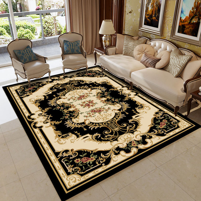 Empire Floral Area Rug Multicolor Victorian Carpet Synthetics Stain Resistant Anti-Slip Backing Pet Friendly Rug for Lounge