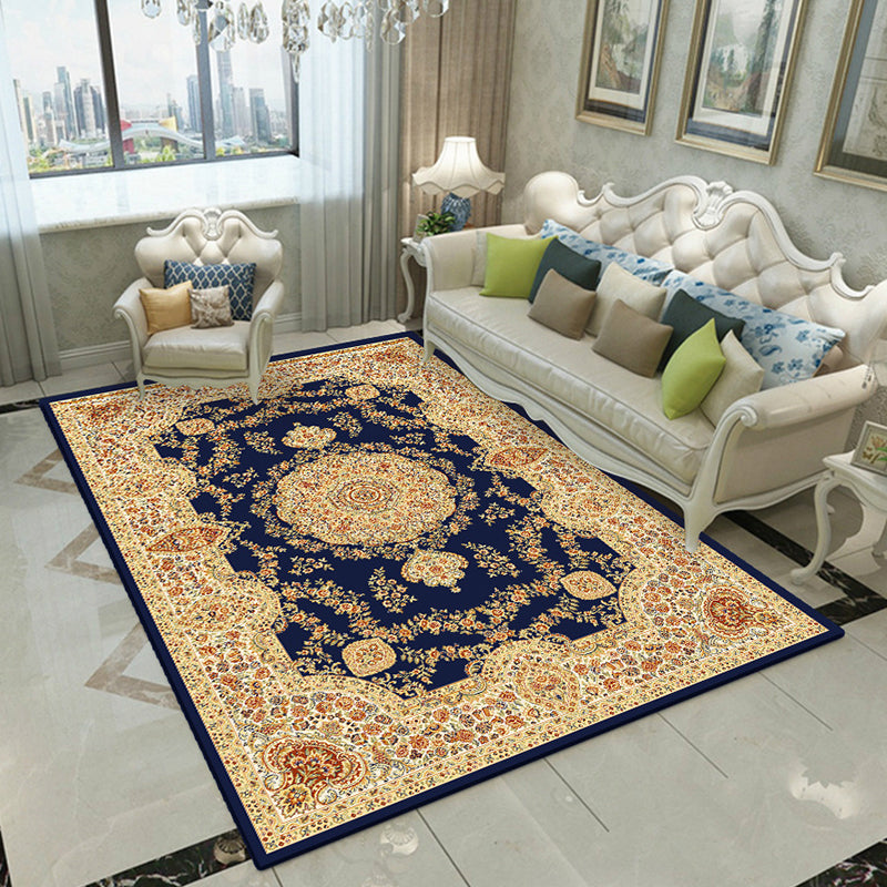 Fancy Victoria Rug Multi Colored Floral Rug Anti-Slip Washable Pet Friendly Rug for Living Room