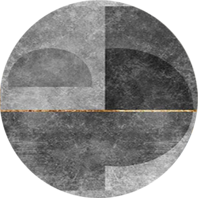 Glam Marmor Look Teppich Multi-farbiger Teppich aus Mitte des Jahrhunderts Polypropylen waschbarer nicht rutscher Haustierfreundlicher Teppich für Zuhause