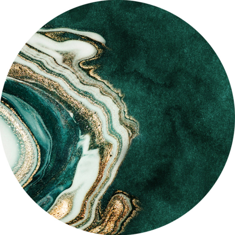 Glam Marmor Look Teppich Multi-farbiger Teppich aus Mitte des Jahrhunderts Polypropylen waschbarer nicht rutscher Haustierfreundlicher Teppich für Zuhause