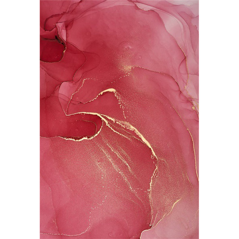 Fancy Watercolor Abstract Rug Multi-Color Modern Carpet Polyester Stain Resistant Anti-Slip Backing Washable Rug for Bedroom