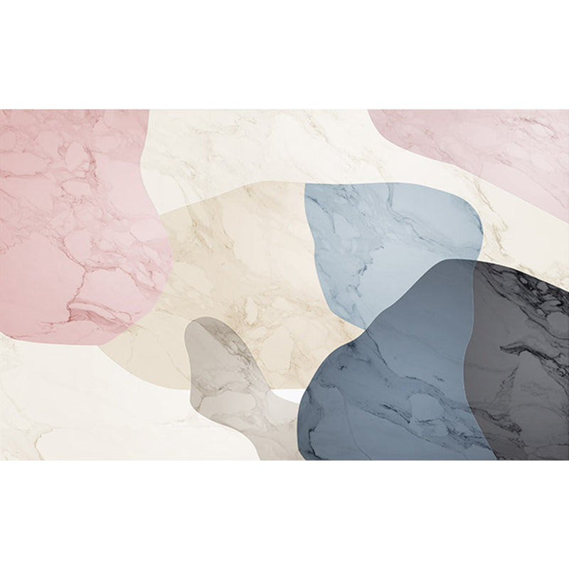 Mehrfarbiger skandinavischer Teppichsynthetik-Steinscheibenmuster abstrakter Teppichfärbung Resistant nicht rutschfarbiger Maschinenwaschanlagen Teppich für Raum