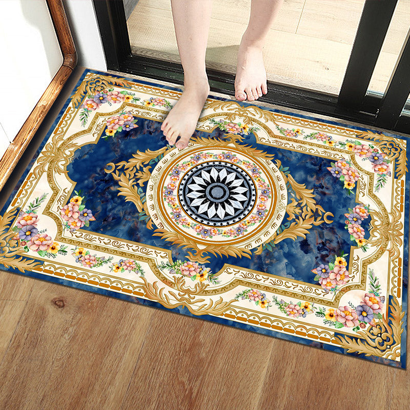 Unique Scandinavian Indoor Rug Multi Colored Geometry Carpet Non-Slip Pet Friendly Washable Rug for Door