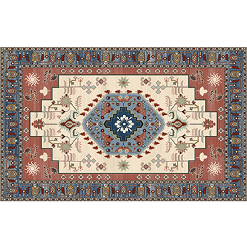 Tapis intérieur à fleur perse
