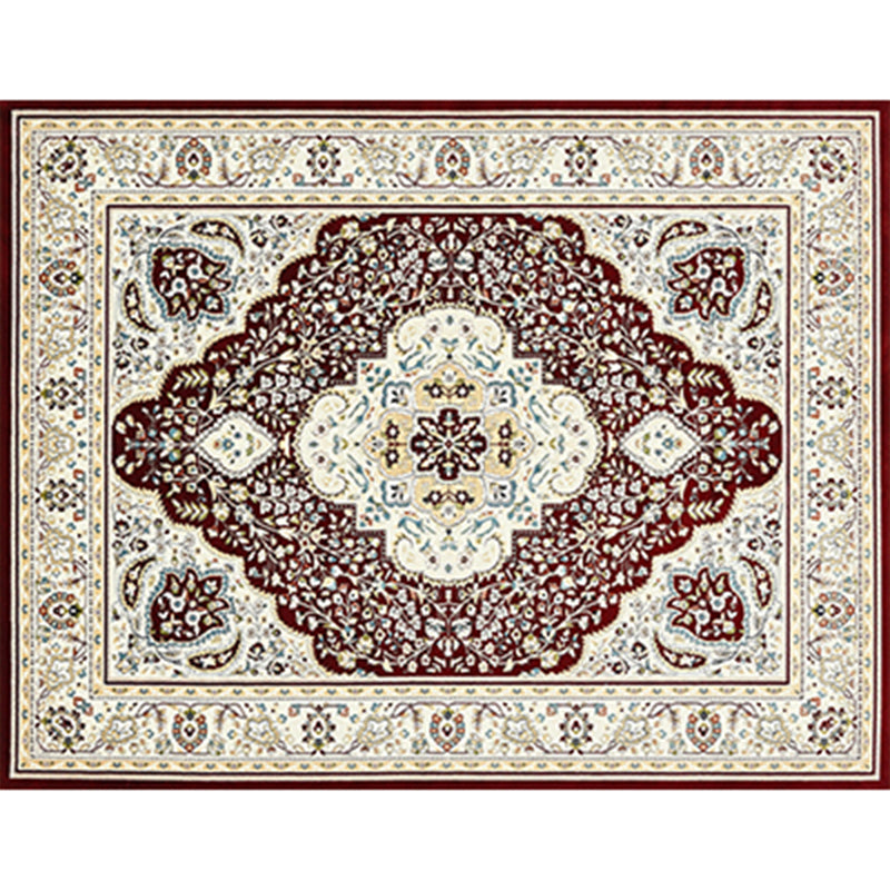 Rustic Persian Indoor Rug Multi Colored Florentine Carpet Washable Stain Resistant Anti-Slip Backing Rug for Room