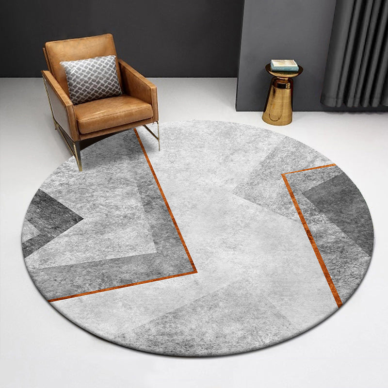 Veelkleurige Noordse gebied Rug Polyester Folies Lijn Samenvatting Rug niet-slip achterste Wasbare vlekbestendig vloerkleed voor woningdecoratie