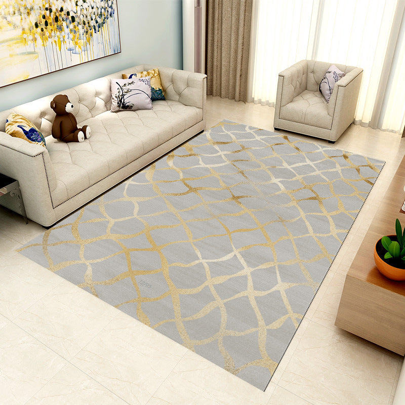 Speciaal veelkleurig 3D geometrisch tapijt Polyester Scandinavisch tapijt Antislip achterkant Huisdiervriendelijk Machinewasbaar tapijt voor woondecoratie