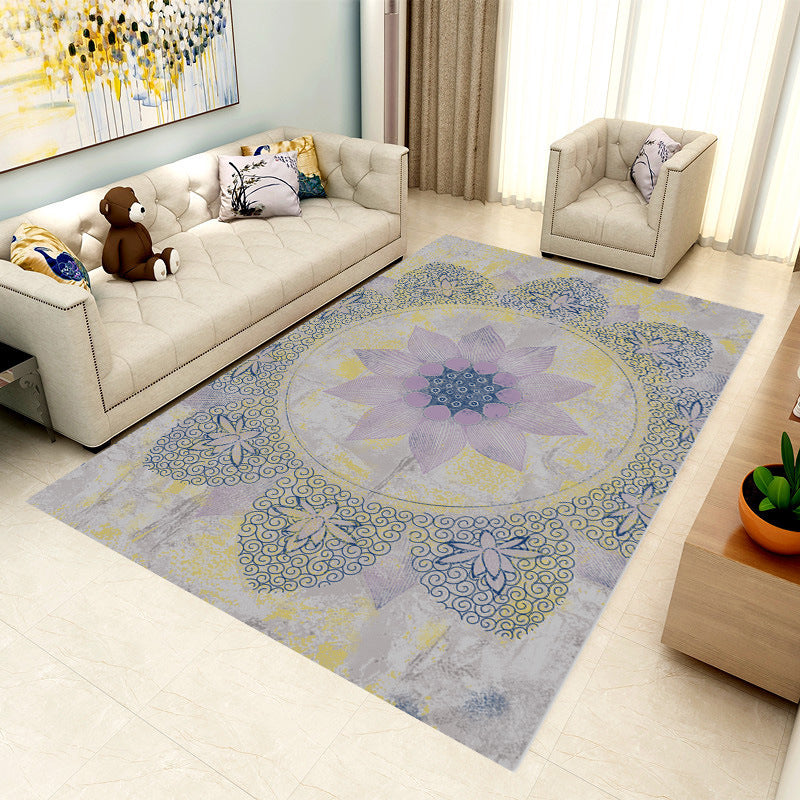 Speciaal veelkleurig 3D geometrisch tapijt Polyester Scandinavisch tapijt Antislip achterkant Huisdiervriendelijk Machinewasbaar tapijt voor woondecoratie