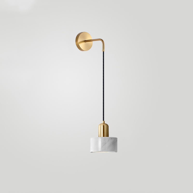 Sala de estar en forma de tambor Media montada en la pared Simplicidad de pared LED ILUMINACIÓN DE ILUMINACIÓN