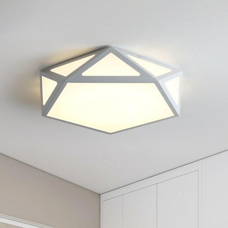 Nordic Sfere Pentagono Flush Monte Lighting Acrilico Camera LED Montaggio Montaggio
