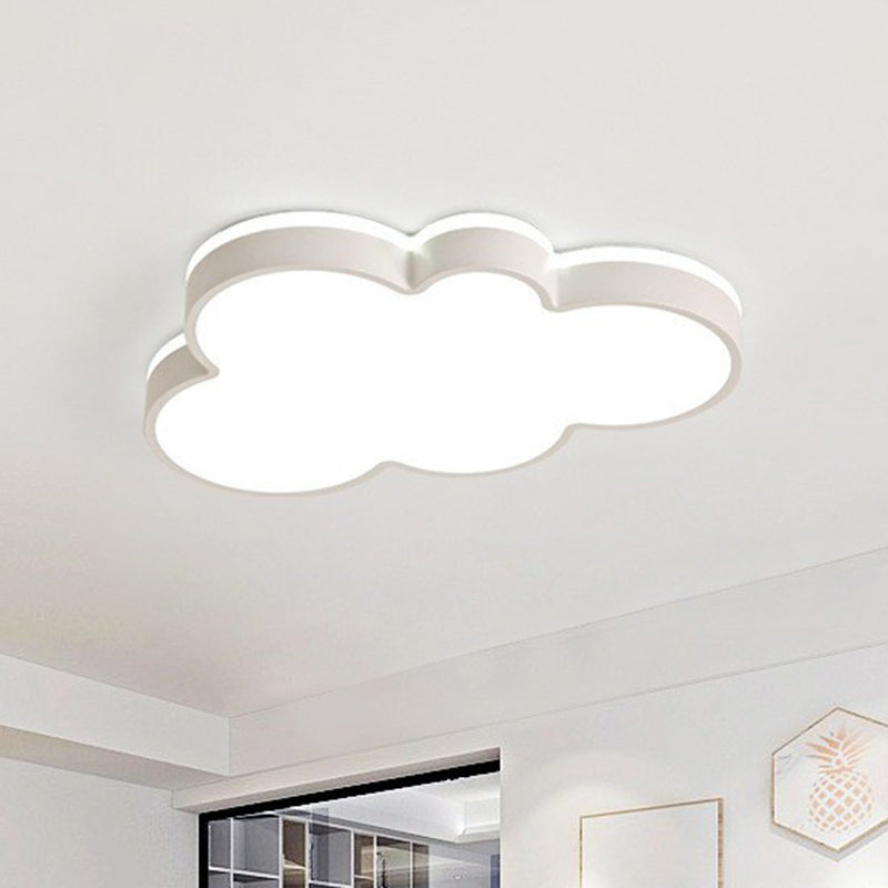 Acrylic Cloud Flush Ceiling Light Simplicity LED Flush Mount Lighting Fixture for Kids Bedroom
