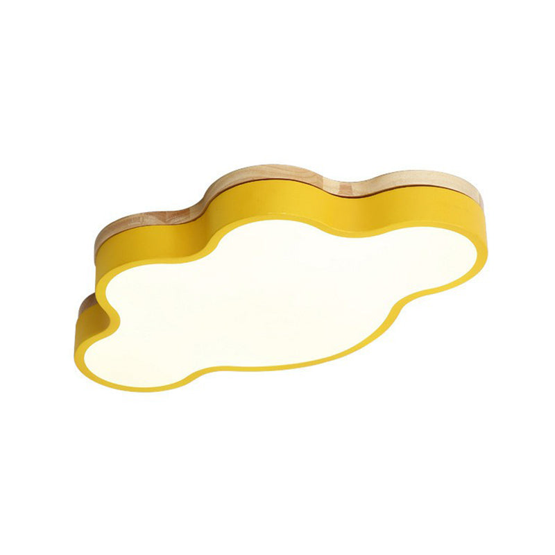 Cloud Flush Mount Lighting Simplistic Acrylic Kids Bedroom LED Flush Mount Fixture