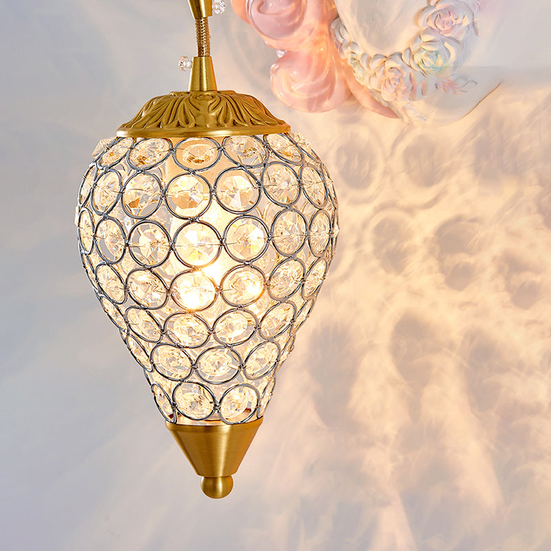 Hollowed out Wall Lamp Nordic Crystal Single Wall Light Fixture with Unicorn Decor