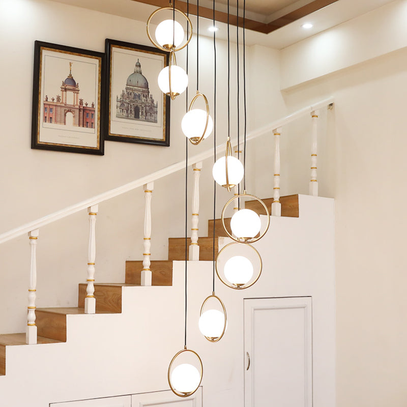 Lampada a soffitto a soffitto a soffitto a soffitto a soffitto contemporaneo con anello di alone in nero