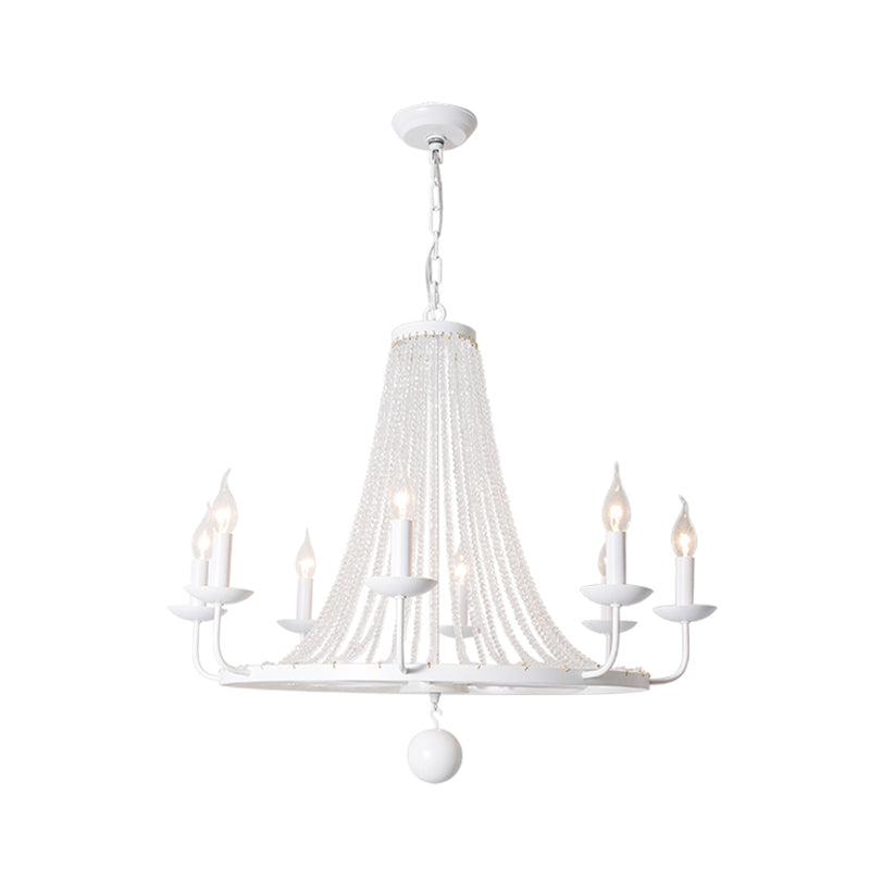 Candelabra Antique Candelabra Lighting Metal Pendant Light avec décoration de perles de cristal