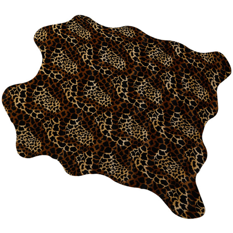 Minimalist Animal Skin Printed Rug Multi Colored Synthetics Carpet Stain-Resistant Easy Care Rug for Decoration