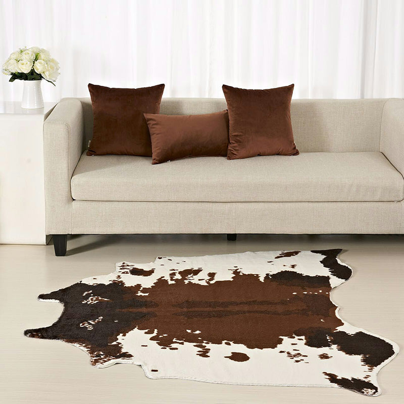 Casual Animal Skin Pattern Rug Multi-Colored Polyster Rug Non-Slip Pet Friendly Area Carpet for Living Room