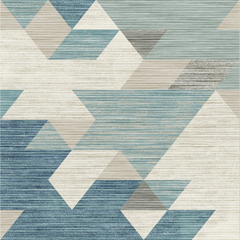 Pastel Colorblock Geometric Rug Multi-Color Nordic Carpet Polypropylene Pet Friendly Anti-Slip Backing Stain Resistant Rug for Room