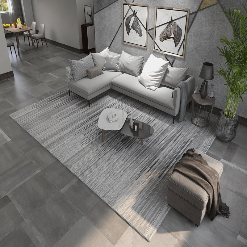 Modern Color-Blocking Geometric Rug Multicolor Polypropylene Rug Machine Washable Non-Slip Pet Friendly Area Rug for Room