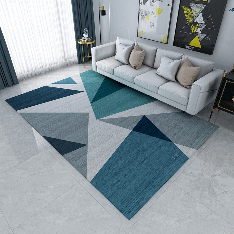 Novelty Modern Style Rug Multicolor Geometry Area Rug Stain Resistant Machine Washable Non-Slip Rug for Sitting Room